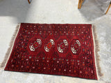 G-Hand Knotted Red Tone Rug, 4 ft x 2 1/2 ft