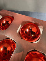 (A) Lot Of Rauch Red Glass Ornaments // 3 Boxes 14 In Each Box