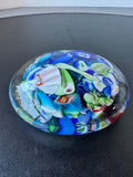 Italian Murano Tutti Frutti Domed Art Glass Paperweight