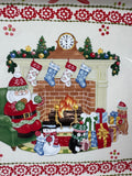 Temptations Old World Christmas Fireplace Scene Platter