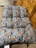 C- Halloween Themed Dog Bed, by Skull & Bones