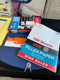 Box of Assorted Office Supplies