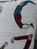Colonial Williamsburg Hotch Potch Alphabet Needlepoint Throw Pillow (B)
