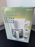 Toastmaster White 12-Cup Coffee Maker in Box