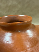 Mexican Red Clay Wavy Vase
