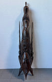 (B) Vintage Indonesian Hand Carved Wooden Buddha Totem Mask