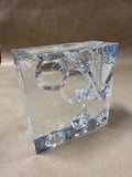 Pukeberg Sweden Clear Art Glass Bud Stem Vase Uno Westerburg READ DESCRIPTION