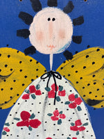 Folk Art Angel Welcome Sign