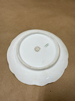 (B) Purple Floral Gold Trim Limoges Saucer Plate