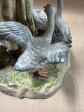 Italian Capodimonte Woman Feeding Geese