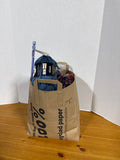 Knitted Scarf And Yarn Skein Lot With Knitting Needles