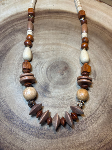 Wood Beaded Necklace