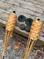 Pair of Bamboo Torches