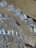 Vintage Cut Glass Punch Bowl Set