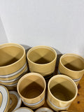 Over And Back Vintage Style Yellow Ware Ceramic Canister Set - 5 Pieces - By Target