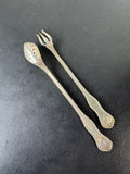 Pair of Duhme Sterling Silver Slim Serving Flatware