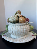 3-Piece Fitz & Floyd Signature Collection D Hodges Vegetable Soup Tureen Set