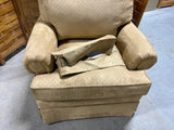 Upholstered Chair, tan color, Unbranded