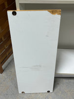C- White Particle Board Bookcase with 4 Shelves