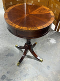 Petite Drum Table with Drawer