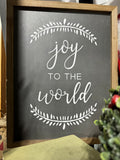 Joy to the World Farmhouse Chalkboard Style Sign