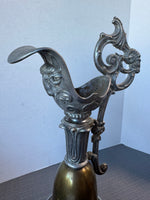Antique Victorian Brass Mantel Urn
