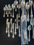 87-Piece Gorham Melrose Sterling Silver Flatware in Box