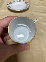 Japanese Floral Demitasse Cup and Saucer