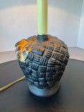 Basketweave Apple Buffet Lamp (WORKS)