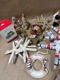 Beachy Christmas Ornaments Lot