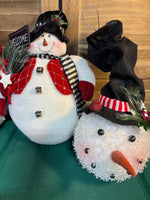 (C)Three Piece Christmas Snowman Lot