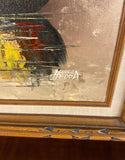 Original Painting In Wooden Frame - Signed By Artist