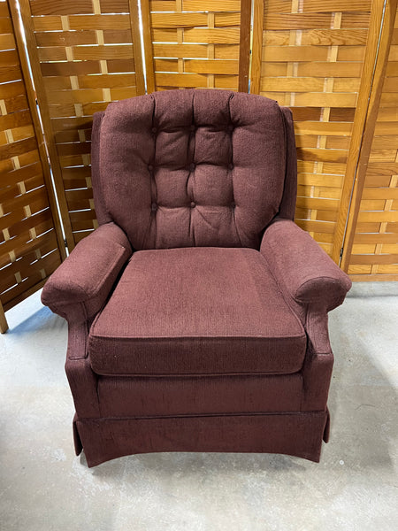 Jetton Furniture Inc. Upholstered Chair (burgundy/wine color)