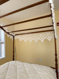 Ethan Allen Full Size Canopy Bed; Comes with rails, slats, canopy frame and canopy