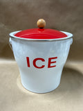Metal Ice Bucket With Decorative Towels