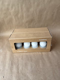 8 Crate & Barrel Small Candles - Appears Unused Open Box