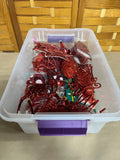 Red Christmas Ornament Lot