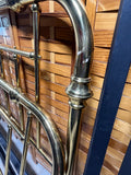 Double Brass Bed with Metal Rails
