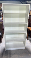 White Particle Board Bookcase