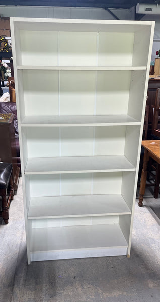 White Particle Board Bookcase