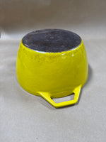 Yellow Copco Denmark Dutch Oven MISSING LID
