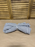 Striped Blue And White Oblong Table Cloth