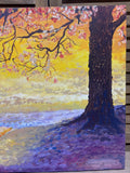 Original Painting “Sunset in the Mountains” by Local Artist, Ginger Olensen; Signed