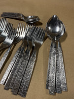 Lot Of Assorted Floral Silverware — 32 Pieces