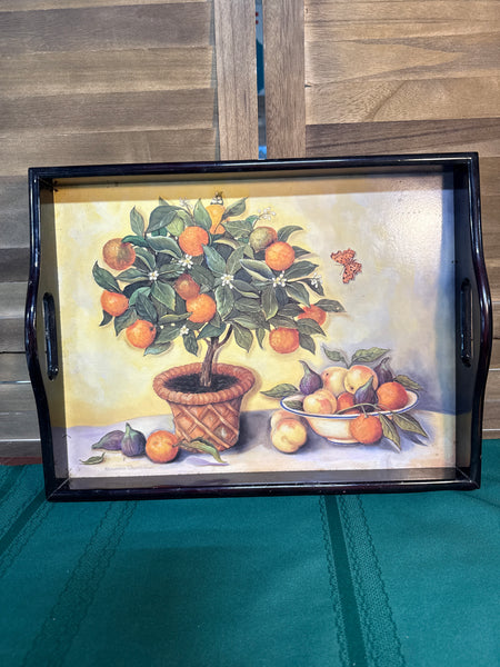 Orange Tree Decorative Serving Tray