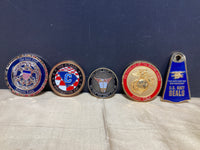 Set of 5 Assorted Military Coins