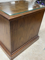 Drexel Night Stand with (3) Drawers;  with Protective Glass