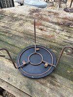 Low Mosaic Top Plant Stand w/Metal Legs