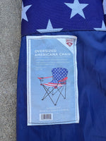 C- Oversized American Folding Arm Chair w/Carry Bag
