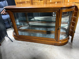 Pulaski Mirrored Back Display Console Cabinet with Glass Doors and Glass Shelf ***HEAVY ITEM*** READ DETAILS ON PICK UP POLICY***
